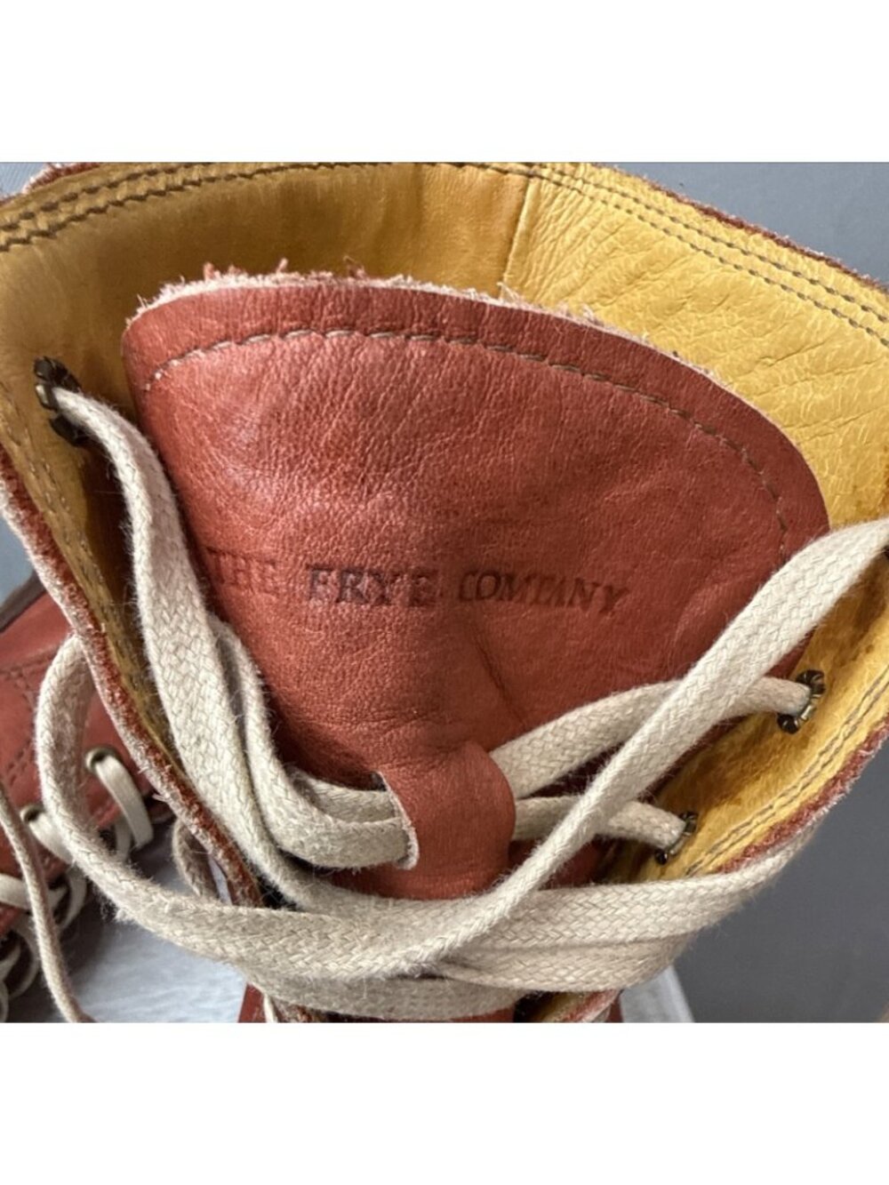 RARE Frye Women’s Sabrina 6G Lace Up Made In USA - 9.5 M. $480 - Picture 8 of 12